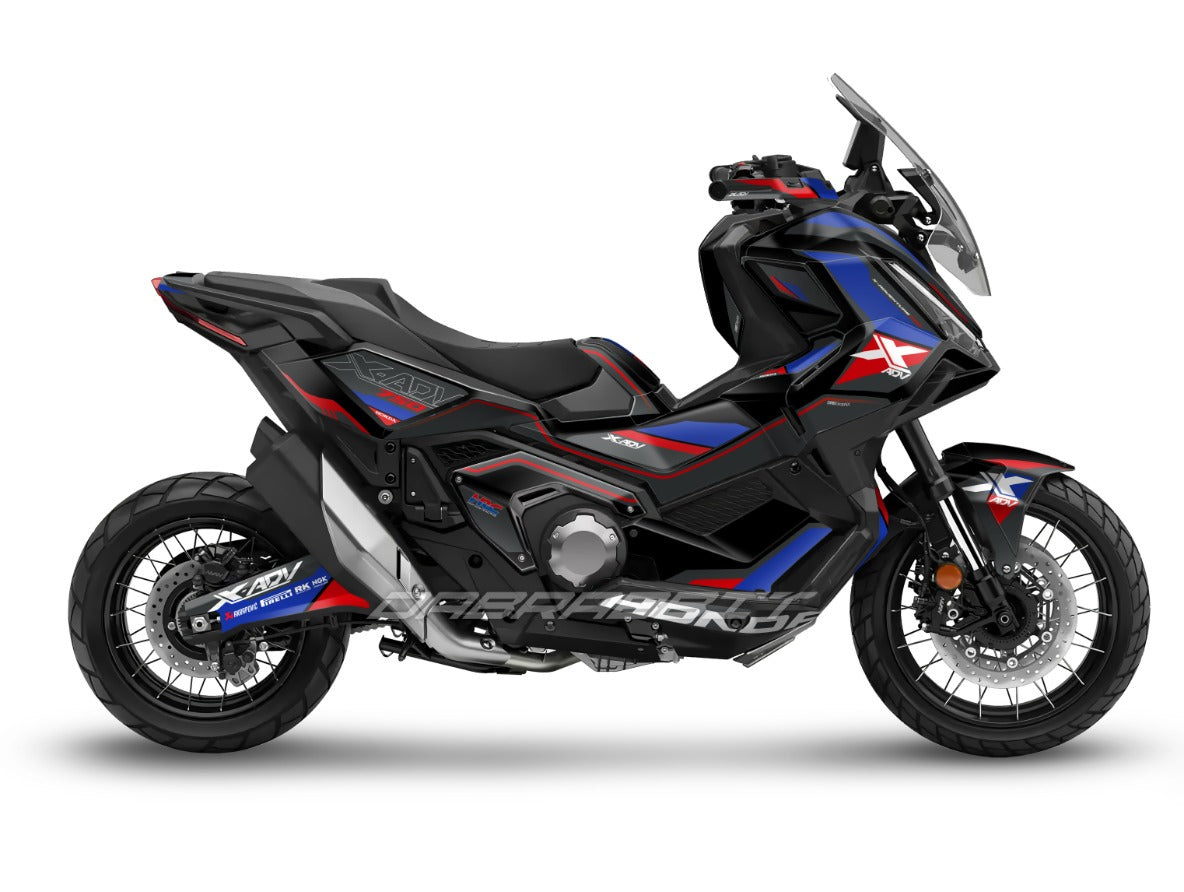 Kit gráfico completo para la X-ADV 750 (2025) – Edición XL Black Blue Light (XL-BBL)