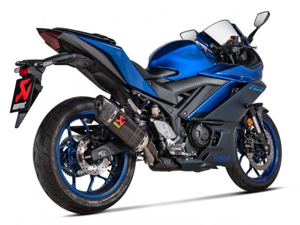 SILENCIADOR DE CARBONO SLIP-ON HOMOLOGADO POR AKRAPOVIC EURO 5 YAMAHA MT-03 2022-2024