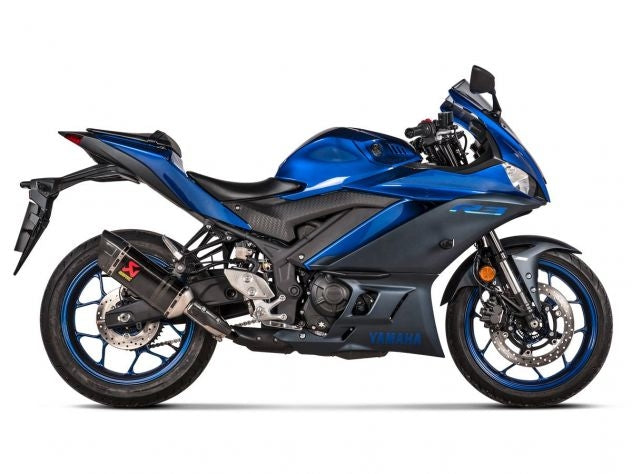 SILENCIADOR DE CARBONO SLIP-ON HOMOLOGADO POR AKRAPOVIC EURO 5 YAMAHA MT-03 2022-2024