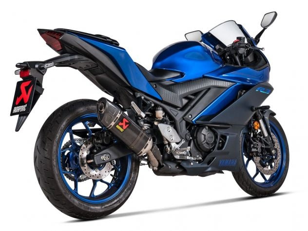 SILENCIADOR DE CARBONO SLIP-ON HOMOLOGADO POR AKRAPOVIC EURO 5 YAMAHA MT-03 2022-2024