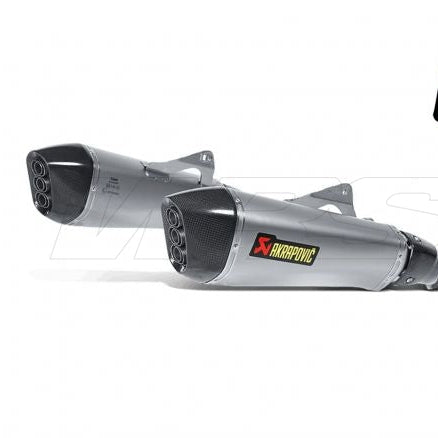 PAR DE SILENCIADORES DE TITANIO HOMOLOGADOS POR AKRAPOVIC PARA BMW K 1600 GT/GTL 2011-2020
