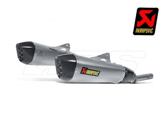 PAR DE SILENCIADORES DE TITANIO HOMOLOGADOS POR AKRAPOVIC PARA BMW K 1600 GT/GTL 2011-2020