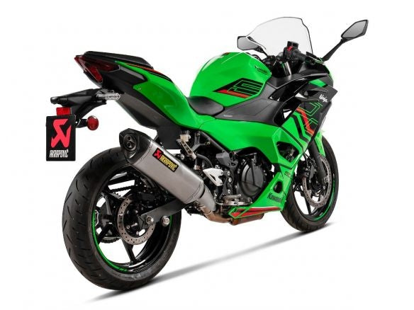 KAWASAKI NINJA 500 / Z 500 2024, HOMOLOGADO POR AKRAPOVIC, DESLIZANTE DE TITANIO Y CARBONO