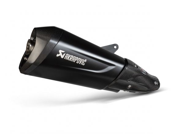 SILENCIADOR AKRAPOVIC DE ACERO INOXIDABLE NEGRO PARA VESPA GTS 300 2021-2024