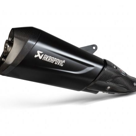 SILENCIADOR AKRAPOVIC DE ACERO INOXIDABLE NEGRO PARA VESPA GTS 300 2021-2024