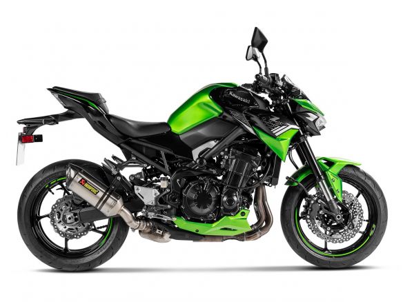 SILENCIADOR DE ESCAPE AKRAPOVIC TITANIO KAWASAKI Z 900 2020-2024 HOMOLOGADO