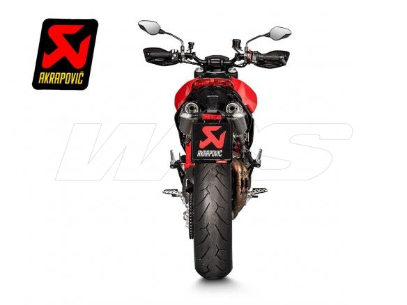 PAR DE SILENCIADORES DE TITANIO AKRAPOVIC PARA DUCATI HYPERMOTARD 950 / SP 2019-2024