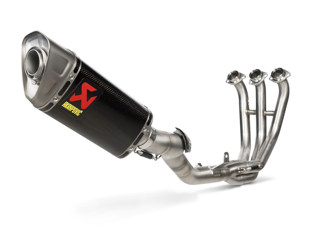 Escape completo de carbono Akrapovic Racing Yamaha Tracer 9/GT 2021-2023