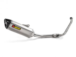 SISTEMA DE ESCAPE COMPLETO AKRAPOVIC TITANIO CARBONO YAMAHA MT-125 2021-2024