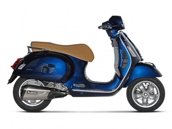 SILENCIADOR DE ACERO INOXIDABLE AKRAPOVIC VESPA GTS 300 2021-2024