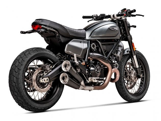 SILENCIADOR DE ACERO AKRAPOVIC PARA DUCATI SCRAMBLER URBAN/MOTARD/NIGHTSHIFT/ICON/DESERT 21-22