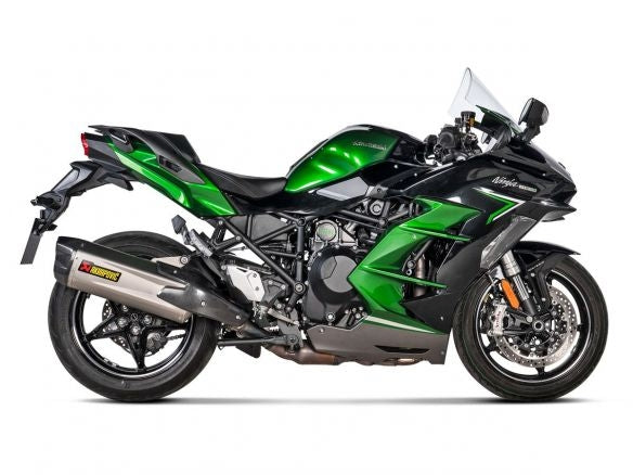 SILENCIADOR DE ESCAPE SLIP-ON HOMOLOGADO EN TITANIO AKRAPOVIC KAWASAKI NINJA H2 SX 2021-2024
