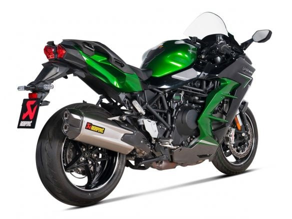 SILENCIADOR DE ESCAPE SLIP-ON HOMOLOGADO EN TITANIO AKRAPOVIC KAWASAKI NINJA H2 SX 2021-2024