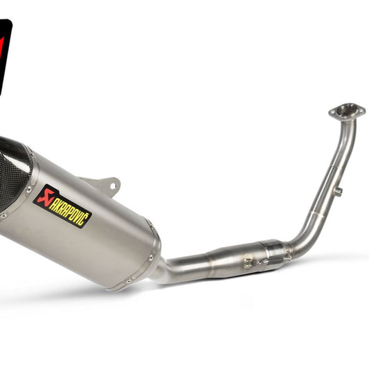 SISTEMA DE ESCAPE COMPLETO AKRAPOVIC TITANIO CARBONO YAMAHA YZF R 125 2021-2024