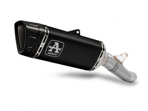 TERMINAL ARROW "PISTA" DE TITANIO OSCURO HOMOLOGADO EURO 5 PARA BMW S 1000 R/RR 2019-2024