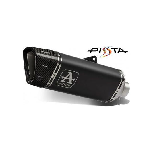 Silenciador Arrow Euro 5 de titanio oscuro "Pista" para Aprilia Tuono V4 1100 2021-2024