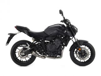 ESCAPE COMPLETO 2X1 MIVV OVALADO CARBONO-CARBONO YAMAHA MT-07 / FZ-07 2014-2024