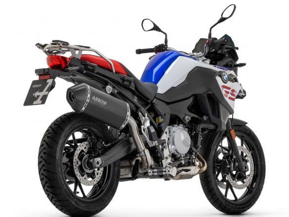 SILENCIADOR ARROW TITANIO CARBONO OSCURO SONORA BMW F 750 GS 2021-2023