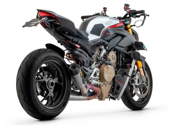 KIT DE SILENCIADORES DE TITANIO ARROW WORKS PARA DUCATI STREETFIGHTER V4 2020-2024