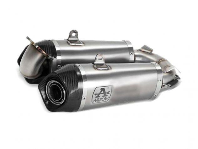 SILENCIADOR DE TITANIO Y CARBONO ARROW WORKS DUCATI STREETFIGHTER V2 2022-2024