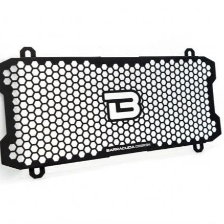 TAPA DE RADIADOR BARRACUDA ALUMINIO NEGRO KAWASAKI Z 650 2017-2022