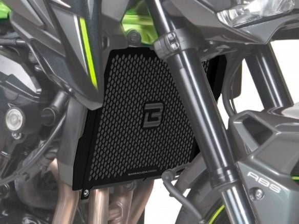TAPA DE RADIADOR BARRACUDA ALUMINIO NEGRO KAWASAKI Z 900 2017-2022