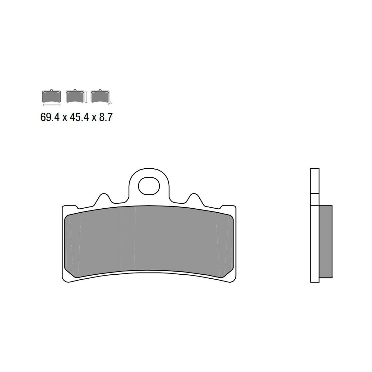 Juego de pastillas de freno delanteras Brembo para BMW C 400 X/GT 2018-2021
