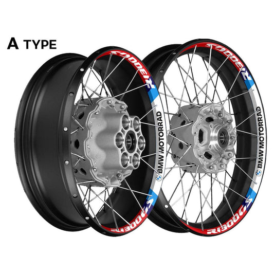 Pegatinas blancas para llantas BMW GS