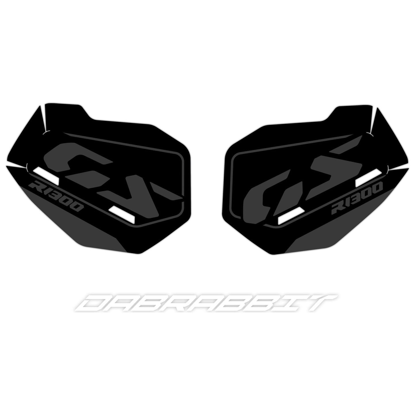 Juego de pegatinas negras para maleta BMW R 1300 GS VARIO