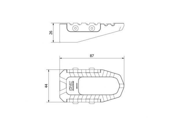 KIT DE ESTRIBERAS CNC RACING PARA PASAJERO DUCATI DIAVEL V4 2023
