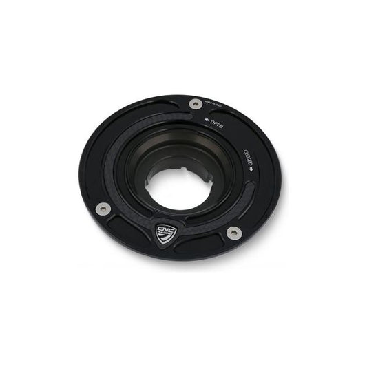 Brida de carbono para tapa de depósito de combustible CNC Racing para Aprilia Tuono V4 1100 (2021-2022)