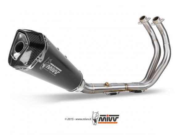 ESCAPE COMPLETO 2x1 MIVV DELTA RACE ACERO NEGRO YAMAHA MT-07 2014-2020