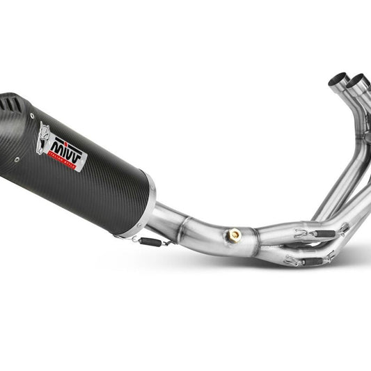 ESCAPE COMPLETO 3X1 MIVV OVALADO CARBONO-CARBONO YAMAHA MT-09 2013-2020
