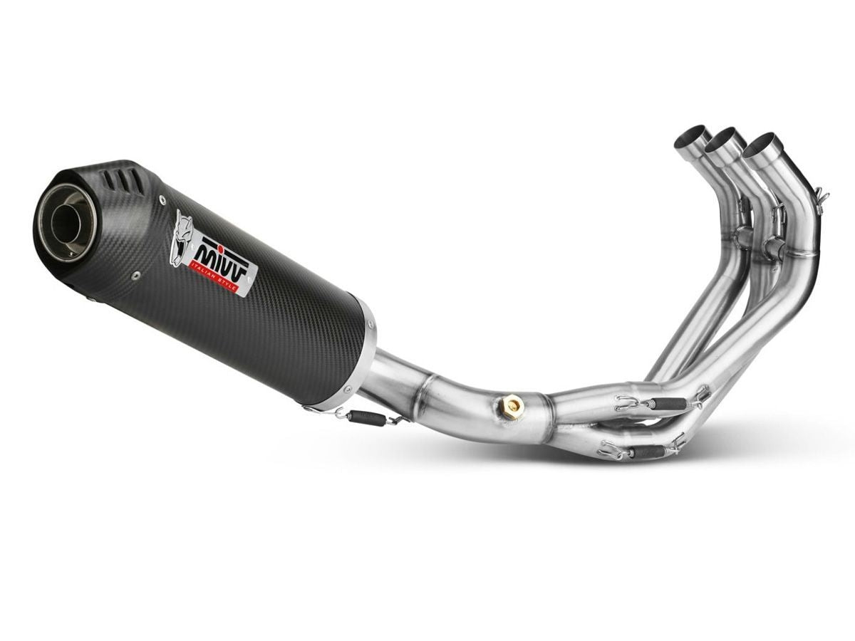ESCAPE COMPLETO 3X1 MIVV OVALADO CARBONO-CARBONO YAMAHA MT-09 2013-2020