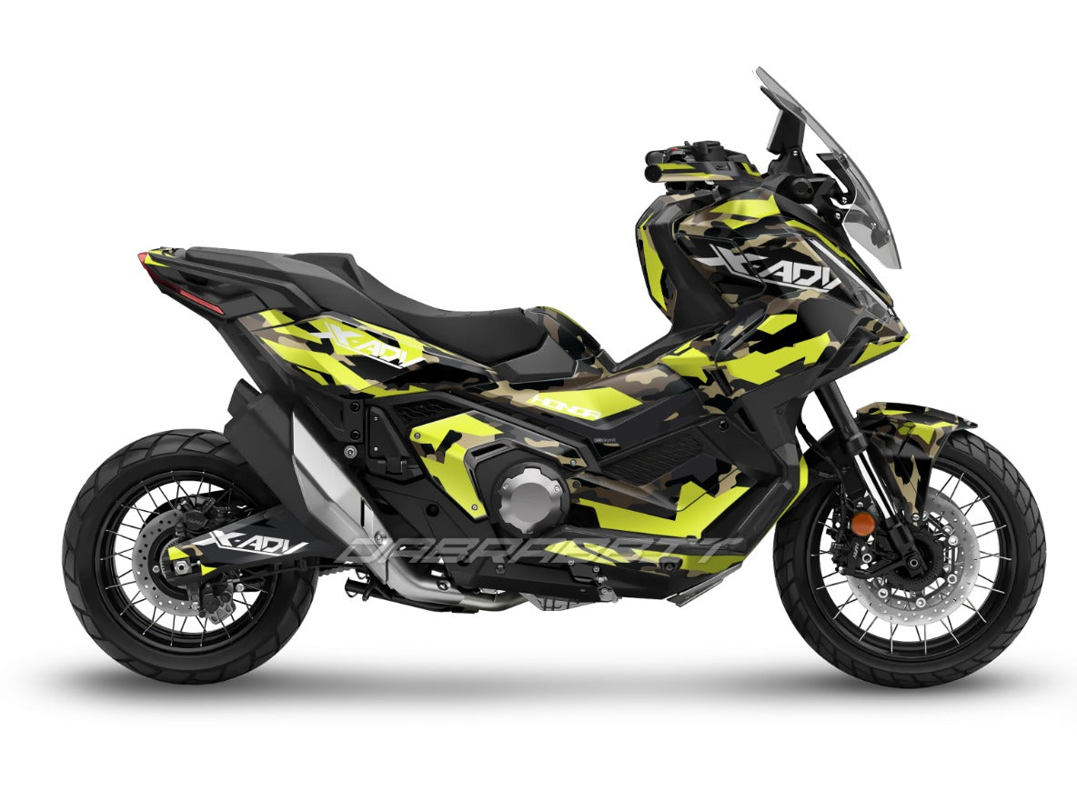 Kit gráfico completo para la X-ADV 750 (2025~) – Edición AF-CM Carbono Mate