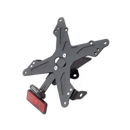 Portamatrículas de aluminio ajustable Evotech para Triumph Bonneville Bobber 1200 2017-2020