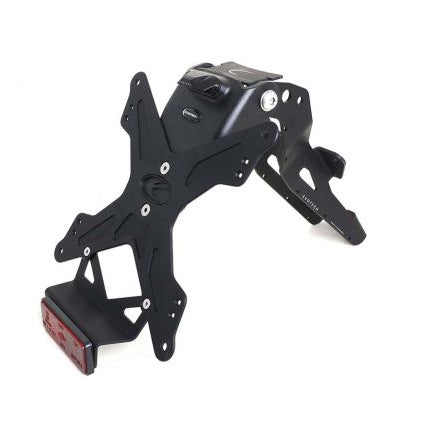 Portamatrículas ajustable de aluminio Evotech para Triumph Speed Triple 1200 RR 2022-2024