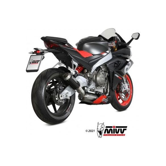 Sistema completo de escape MIVV MK3 Carbon 2x1 para Aprilia RS 660 (2020-2024)