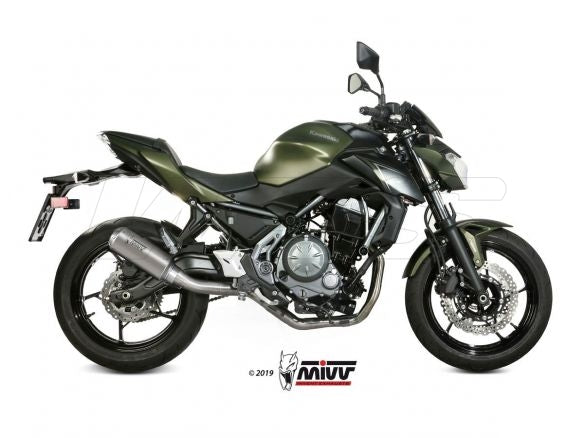 SISTEMA COMPLETO 2x1 MIVV MK3 ACERO INOXIDABLE KAWASAKI Z 650 2017-2023