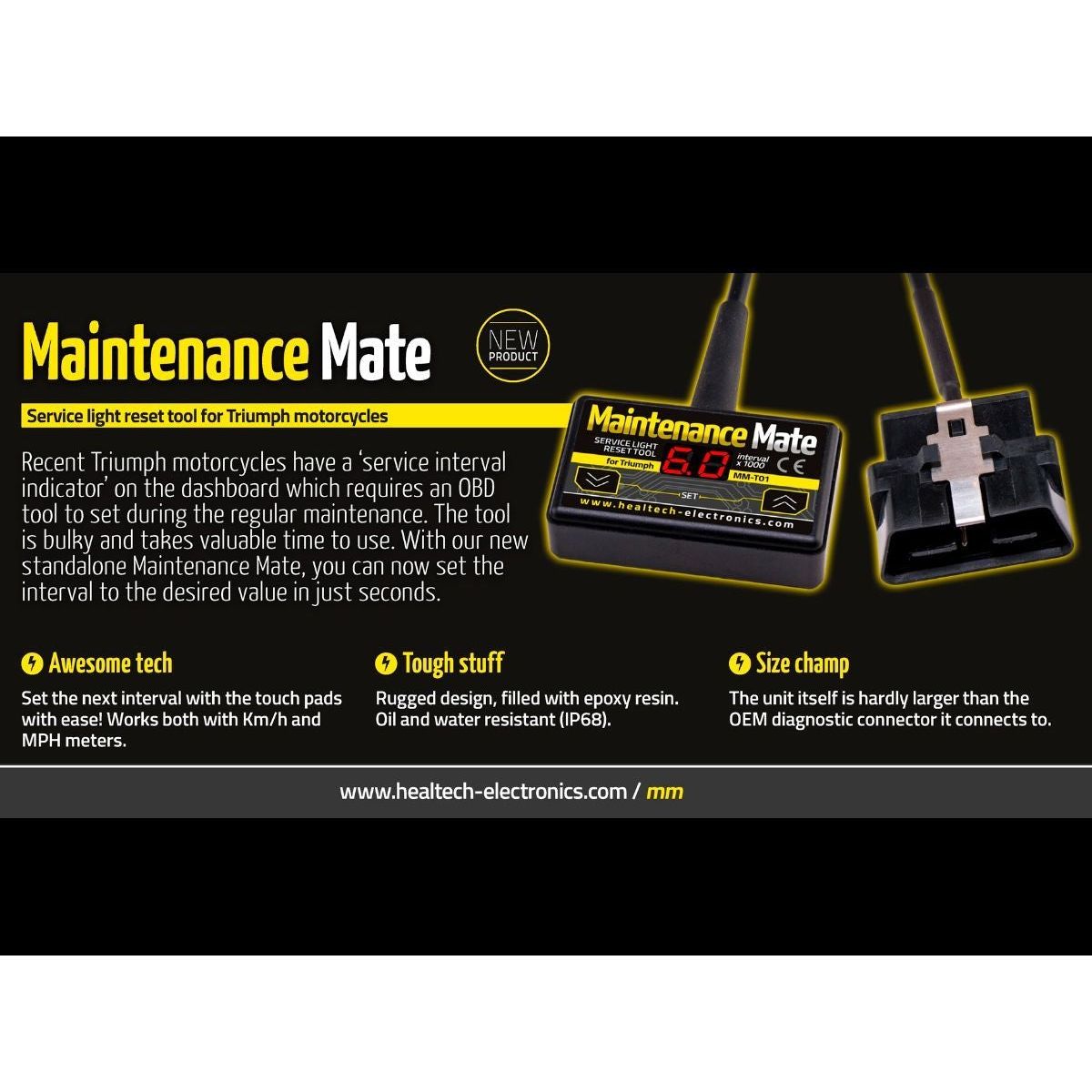 REINICIO DEL SERVICIO DE MANTENIMIENTO HEALTECH MATE PARA BMW C 400 GT/X 2018-2024