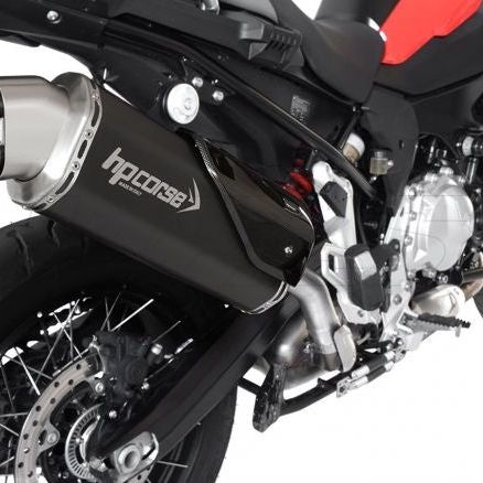 SILENCIADOR DE ESCAPE HP CORSE 4 TRACK R DE ACERO NEGRO BMW F 850 GS 2019-2020