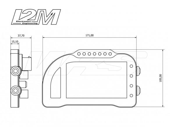 PANTALLA I2M PLUG & PLAY MULTIFUNCIÓN CROMADA PRO2 UNIVERSAL