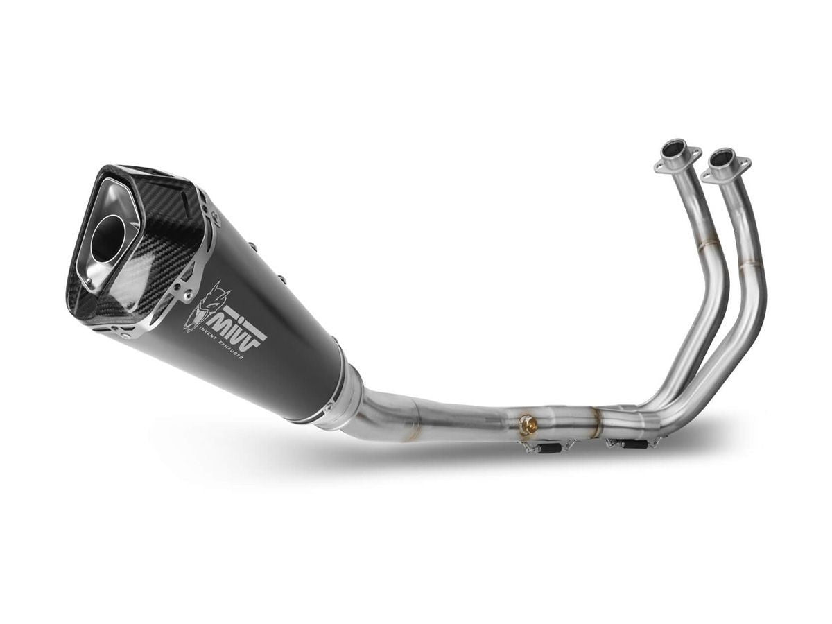 SILENCIADOR DE ESCAPE COMPLETO MIVV DELTA RACE NEGRO ACERO YAMAHA TRACER 9 / GT 2021-2023