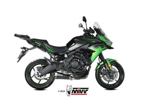 SILENCIADOR MIVV DELTA RACE NEGRO ACERO INOXIDABLE KAWASAKI VERSYS 650 2024