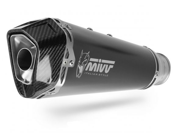 SILENCIADOR MIVV DELTA RACE NEGRO DE ACERO INOXIDABLE KTM 990 DUKE 2024