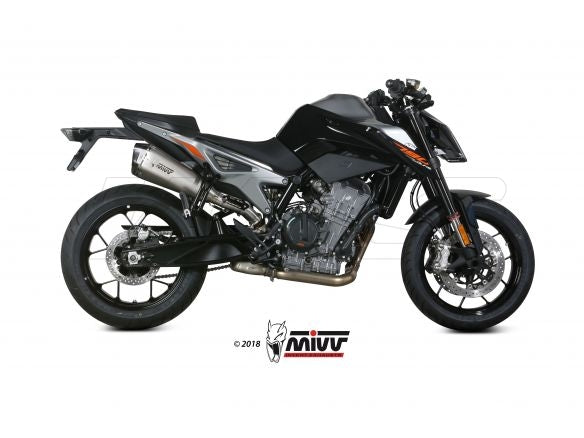 SILENCIADOR DE ACERO INOXIDABLE MIVV DELTA RACE SLIP-ON KTM DUKE 890 2020-2024