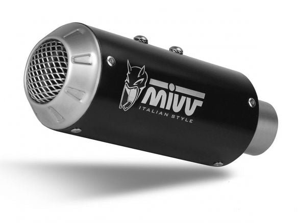 SILENCIADOR DE ACERO INOXIDABLE NEGRO MIVV MK3 SLIP-ON KTM DUKE 125 2021-2023