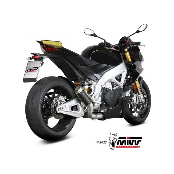 Silenciador de carbono MIVV MK3 para Aprilia Tuono V4 1100 2021-2024 (no homologado)