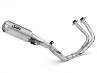 SISTEMA DE ESCAPE COMPLETO AKRAPOVIC TITANIO CARBONO YAMAHA MT-125 2021-2024