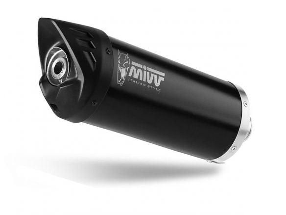 SILENCIADOR MIVV MOVER NEGRO DE ACERO INOXIDABLE VESPA GTS 300 2021-2024